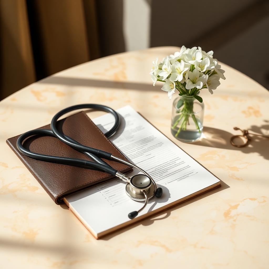Physician meeting with a patient in a warm consult room